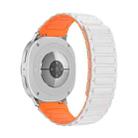 For Samsung Galaxy Watch8 / Watch8 Classic I-shaped Magnetic Silicone Watch Band(Starlight Orange) - 2