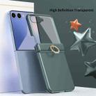 For Samsung Galaxy Z Flip7 5G Starry  Case-film Integrated Shockproof Phone Case(Green) - 2