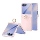 For Samsung Galaxy Z Flip7 5G Starry  Case-film Integrated Shockproof Phone Case(Pink) - 1