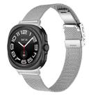 For Samsung Galaxy Watch Ultra 47mm / Ultra 2025 Turtle Buckle Milanese Metal Watch Band(Silver) - 1