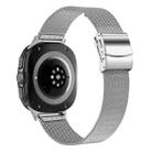 For Samsung Galaxy Watch Ultra 47mm / Ultra 2025 Turtle Buckle Milanese Metal Watch Band(Silver) - 2