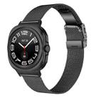 For Samsung Galaxy Watch Ultra 47mm / Ultra 2025 Turtle Buckle Milanese Metal Watch Band(Black) - 1