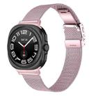 For Samsung Galaxy Watch Ultra 47mm / Ultra 2025 Turtle Buckle Milanese Metal Watch Band(Rose Pink) - 1