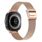 For Samsung Galaxy Watch Ultra 47mm / Ultra 2025 Turtle Buckle Milanese Metal Watch Band(Rose Gold) - 2