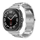For Samsung Galaxy Watch Ultra 47mm / Ultra 2025 Three Beads Stainless Steel Watch Band(Silver) - 1
