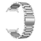 For Samsung Galaxy Watch Ultra 47mm / Ultra 2025 Three Beads Stainless Steel Watch Band(Silver) - 2