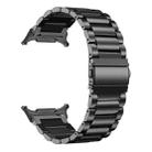 For Samsung Galaxy Watch Ultra 47mm / Ultra 2025 Three Beads Stainless Steel Watch Band(Black) - 2