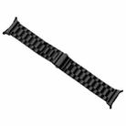 For Samsung Galaxy Watch Ultra 47mm / Ultra 2025 Three Beads Stainless Steel Watch Band(Black) - 3