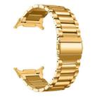 For Samsung Galaxy Watch Ultra 47mm / Ultra 2025 Three Beads Stainless Steel Watch Band(Gold) - 2