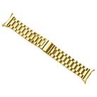 For Samsung Galaxy Watch Ultra 47mm / Ultra 2025 Three Beads Stainless Steel Watch Band(Gold) - 3