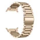 For Samsung Galaxy Watch Ultra 47mm / Ultra 2025 Three Beads Stainless Steel Watch Band(Vintage Gold) - 2