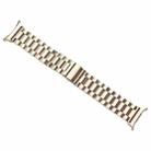 For Samsung Galaxy Watch Ultra 47mm / Ultra 2025 Three Beads Stainless Steel Watch Band(Vintage Gold) - 3