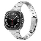 For Samsung Galaxy Watch Ultra 47mm / Ultra 2025 Three Beads Slim Stainless Steel Watch Band(Silver) - 1
