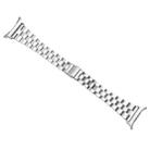 For Samsung Galaxy Watch Ultra 47mm / Ultra 2025 Three Beads Slim Stainless Steel Watch Band(Silver) - 3