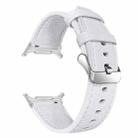 For Samsung Galaxy Watch Ultra 47mm / Ultra 2025 Dual Sides Lychee Genuine Leather Watch Band(White) - 2