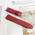 For Samsung Galaxy Watch Ultra 47mm / Ultra 2025 Dual Sides Lychee Genuine Leather Watch Band(Red) - 3