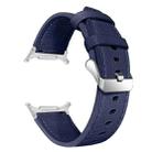 For Samsung Galaxy Watch Ultra 47mm / Ultra 2025 Dual Sides Lychee Genuine Leather Watch Band(Blue) - 2