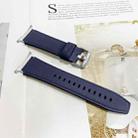 For Samsung Galaxy Watch Ultra 47mm / Ultra 2025 Dual Sides Lychee Genuine Leather Watch Band(Blue) - 3