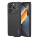 For Tecno Pova 6 4G ENKAY Liquid Silicone Soft Shockproof Phone Case(Black) - 1