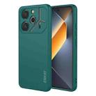 For Tecno Pova 6 4G ENKAY Liquid Silicone Soft Shockproof Phone Case(Dark Green) - 1