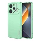 For Tecno Pova 6 4G ENKAY Liquid Silicone Soft Shockproof Phone Case(Light Green) - 1