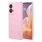 For Motorola Edge 50 Fusion 5G ENKAY Liquid Silicone Soft Shockproof Phone Case(Pink) - 1