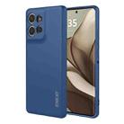 For Motorola Edge 50 Neo ENKAY Liquid Silicone Soft Shockproof Phone Case(Dark Blue) - 1