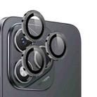 For Honor 400 Lite Global NORTHJO Camera Lens Protector CD Metal Ring Tempered Glass Film(Black) - 2