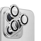 For Honor 400 Lite Global NORTHJO Camera Lens Protector CD Metal Ring Tempered Glass Film(Silver) - 2