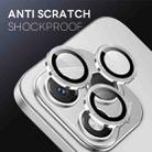 For Honor 400 Lite Global NORTHJO Camera Lens Protector CD Metal Ring Tempered Glass Film(Silver) - 3