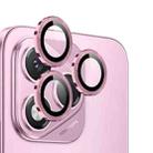 For Honor 400 Lite Global NORTHJO Camera Lens Protector CD Metal Ring Tempered Glass Film(Pink) - 2