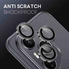 For Honor 400 Pro Global 160.8mm NORTHJO Camera Lens Protector CD Metal Ring Tempered Glass Film(Black) - 3
