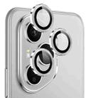 For Honor 400 Pro Global 160.8mm NORTHJO Camera Lens Protector CD Metal Ring Tempered Glass Film(Silver) - 2