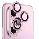 For Honor 400 Pro Global 160.8mm NORTHJO Camera Lens Protector CD Metal Ring Tempered Glass Film(Pink) - 2