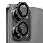 For OPPO Reno14 Global NORTHJO Camera Lens Protector CD Metal Ring Tempered Glass Film(Black) - 2