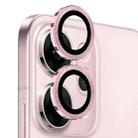 For OPPO Reno14 Global NORTHJO Camera Lens Protector CD Metal Ring Tempered Glass Film(Pink) - 2
