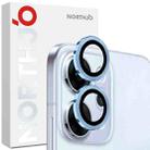 For OPPO Reno14 Global NORTHJO Camera Lens Protector CD Metal Ring Tempered Glass Film(Blue) - 1