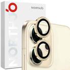For OPPO Reno14 Global NORTHJO Camera Lens Protector CD Metal Ring Tempered Glass Film(Gold) - 1