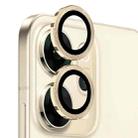 For OPPO Reno14 Global NORTHJO Camera Lens Protector CD Metal Ring Tempered Glass Film(Gold) - 2