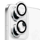 For OPPO Reno14 Pro Global NORTHJO Camera Lens Protector CD Metal Ring Tempered Glass Film(Silver) - 2