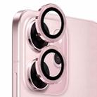 For OPPO Reno14 Pro Global NORTHJO Camera Lens Protector CD Metal Ring Tempered Glass Film(Pink) - 2