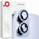 For OPPO Reno14 Pro Global NORTHJO Camera Lens Protector CD Metal Ring Tempered Glass Film(Blue) - 1