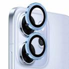 For OPPO Reno14 Pro Global NORTHJO Camera Lens Protector CD Metal Ring Tempered Glass Film(Blue) - 2