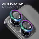 For OPPO Reno14 Pro Global NORTHJO Camera Lens Protector CD Metal Ring Tempered Glass Film(Colorful) - 3