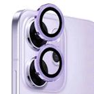 For OPPO Reno14 Pro Global NORTHJO Camera Lens Protector CD Metal Ring Tempered Glass Film(Purple) - 2