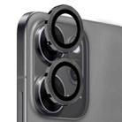 For OPPO Reno14 F 5G NORTHJO Camera Lens Protector CD Metal Ring Tempered Glass Film(Black) - 2