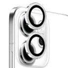For OPPO Reno14 F 5G NORTHJO Camera Lens Protector CD Metal Ring Tempered Glass Film(Silver) - 2