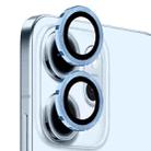For OPPO Reno14 F 5G NORTHJO Camera Lens Protector CD Metal Ring Tempered Glass Film(Blue) - 2