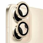 For OPPO Reno14 F 5G NORTHJO Camera Lens Protector CD Metal Ring Tempered Glass Film(Gold) - 2