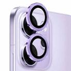 For OPPO Reno14 F 5G NORTHJO Camera Lens Protector CD Metal Ring Tempered Glass Film(Purple) - 2